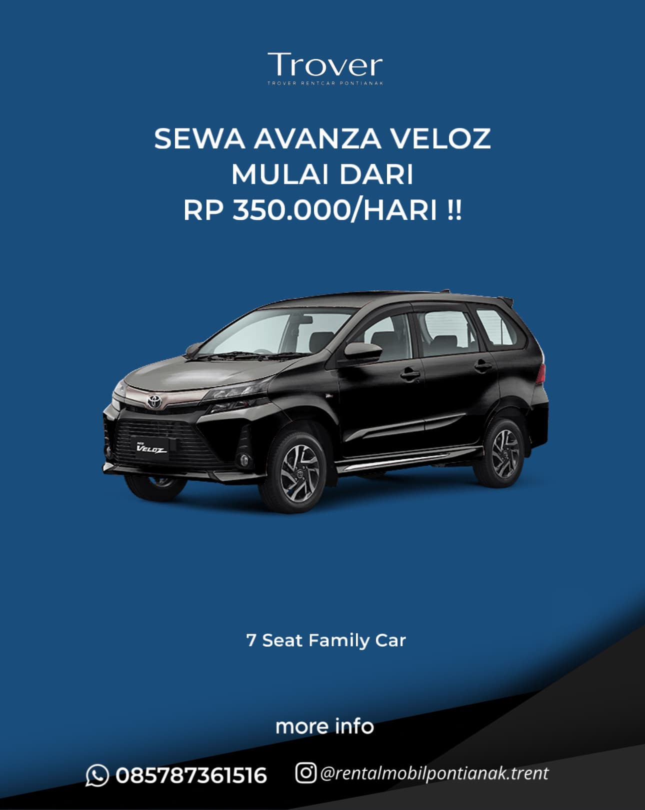 Toyota Avanza Veloz - Trover Rentcar Pontianak