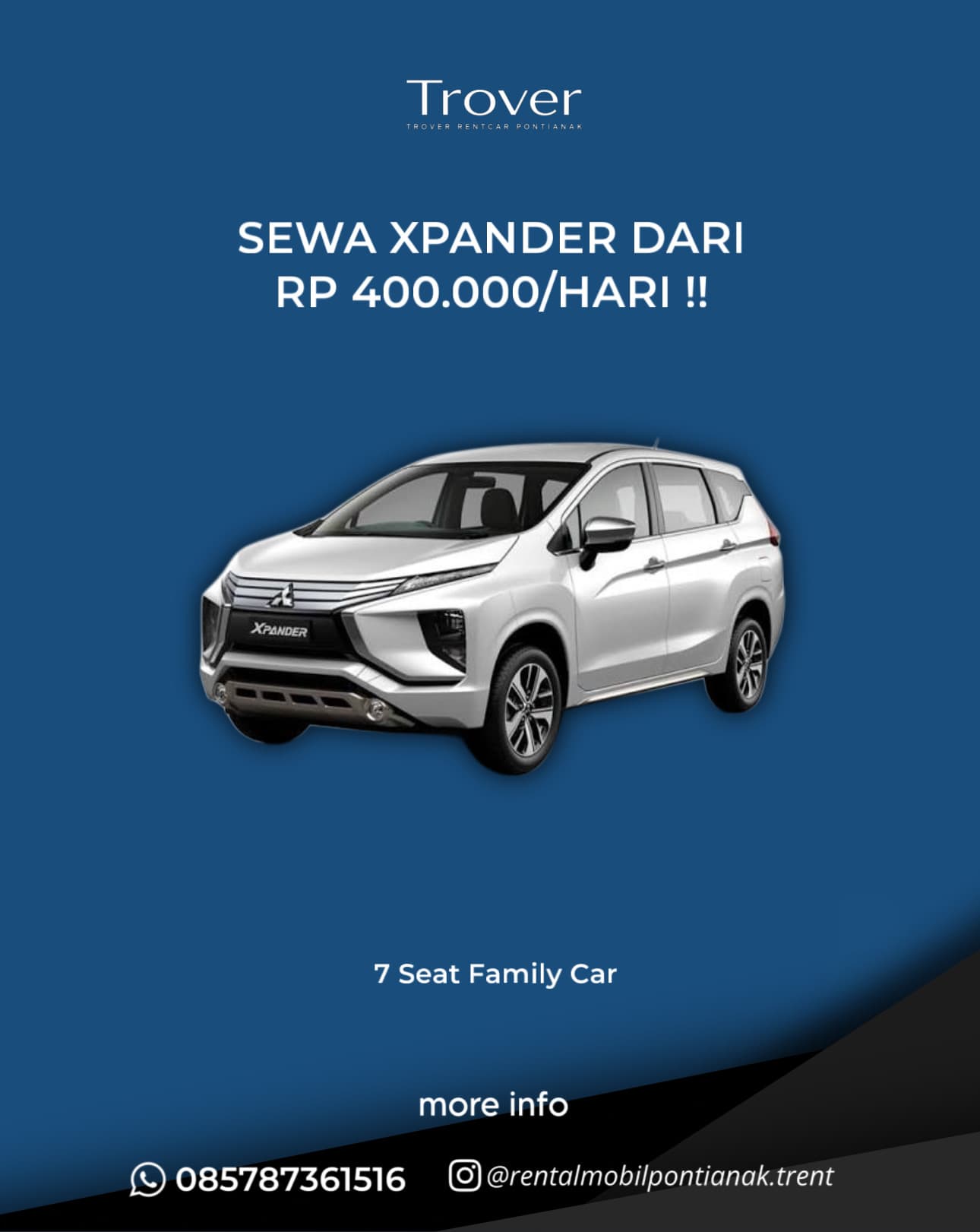 Mitsubishi Xpander - Trover Rentcar Pontianak